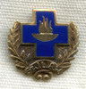 Ca 1950s 10K Nursing School Grad Pin "St. J.L.A.W."