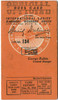Vintage 1949 International Ladies' Garment Workers Union Local 134 Dues Card