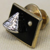 Wonderful Circa 1969 Apollo Space Capsule Tie Pin with Pearl Moon