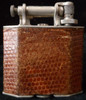 Beautiful Ca. 1930 Triangle Lift-Arm Lighter with Goodseal Swiss Watch. Clean & Running Well