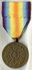 WWI Belgian Victory Medal on Rainbow Hued Ribbon