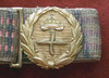Great 1930s-WWII Bulgarian Air Forces Officer's Brocade Belt and Buckle