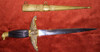 WWII Era Model 1932 Hungarian Air Force Dagger with Pilot Monogram on Scabbard