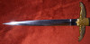 WWII Era Model 1932 Hungarian Air Force Dagger with Pilot Monogram on Scabbard
