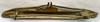 Scarce 1930's - WWII Chilean Navy Submarine Service Badge. Early Type II Stamped Brass