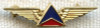 10K Gold 1970s Delta Airlines Lapel Wing