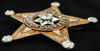 Absolutely Stunning 1946 Sangamon Co., IL Sheriff Badge of Meredith Rhule in 14K/18K Gold