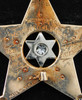 Absolutely Stunning 1946 Sangamon Co., IL Sheriff Badge of Meredith Rhule in 14K/18K Gold