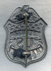 Circa 1900 Deputy US Marshal Badge in Stamped Nickel Plated Brass