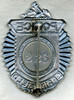 1930's Springfield, Massachusetts Police Badge #226. "Clamshell" or "Sunburst Radiator" Style