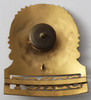 Beautiful 1930's - 1940's Somerville, MA Police Sergeant Custom Die Hat Badge in Gilt Brass