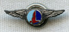 1940s Sterling Eastern Air Lines Service Lapel Pin