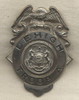 Circa 1910s - 1920s Pennsylvania State Police Troop A Hat Badge from Lehigh County