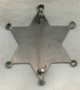 Old Circa 1900 Napa County, California Deputy Sheriff Badge: Wild West Wine Country!