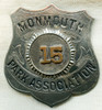 Extremely Rare Ca. 1892 Monmouth Park ( Eatontown New Jersey ) Pinkerton Agent Badge