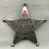 Great 1890s North American Detective Bureau (NADB) Private Detective Badge