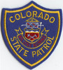 1970's Colorado State Patrol Patch with Label