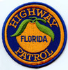 1990's Florida Highway Patrol Patch Embroidered on Twill