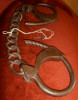Early 1870s Tower's 2nd Model Leg Irons with Original Key