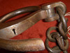 Early 1870s Tower's 2nd Model Leg Irons with Original Key