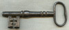 Beautiful Old 19th c. Steel 'Jail Key', Smaller Size, Great Patina