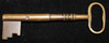 Large, Old Vintage 1800's Brass "Jail" Key