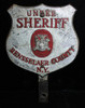 Great, Huge, 1920's Auto Badge for an Under Sheriff of Rensselaer County, New York