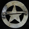 Wonderful Old West Tyrone, Kansas Handmade Ca. 1880's Circle Star Police Badge