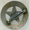 Great Old West 1880s "Stock" Hand Made & Stamped Deputy Sheriff Inverted Circle Star Badge Rare Form