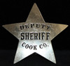 Very Rare Reportedly 1st Issue circa 1880's Cook County Illinois Deputy Sheriff Badge