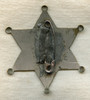 Great 1890s "Old West" Stock Deputy Sheriff 6-Point Star Badge