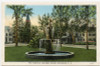 Circa 1910s-1920s Postcard of Fountain in Woodman Square, Rochester, New Hampshire