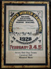 1928 Meredith, New Hampshire Winter Carnival Broadside. Lake "Winnepesaukee" Dog Sled Central Theme