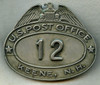 1920's - 30's US Post Office Letter Carrier Hat Badge from Keene, NH Walter & Sons, NY