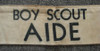 Rare 1920's - 1930's Boy Scout (BS of A) Aide Arm Band from Exposition or Fair