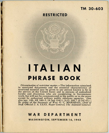 WWII US Army Technical Manual TM 30-603 