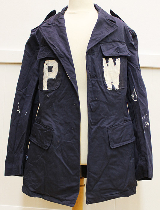 Unissued WWII Prisoner of War (POW) Jacket Dyed/Painted 1920s US