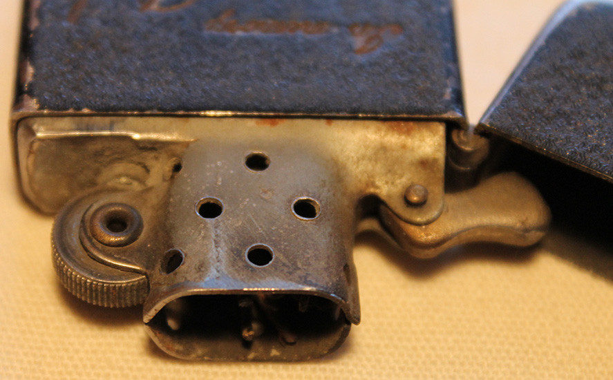 Ext Rare & Iconic USS Cabot 1945 Ernie Pyle Memorial Zippo Lighter