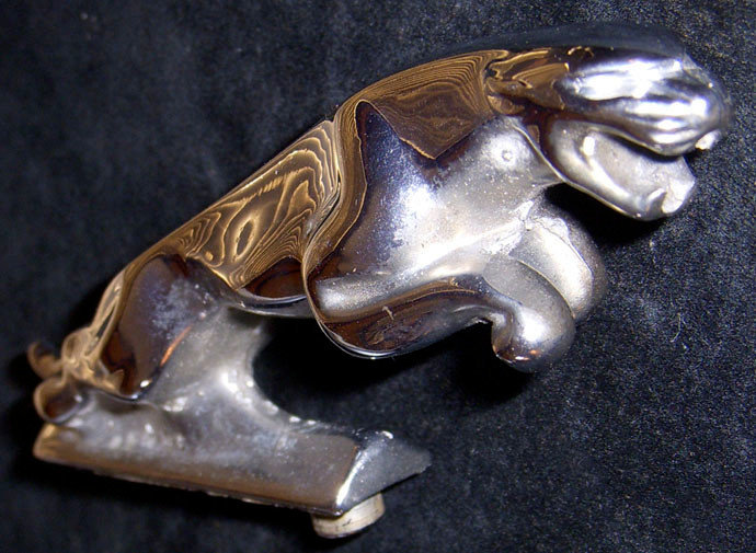 Vintage Jaguar Hood Ornament with Serial Number - Flying Tiger