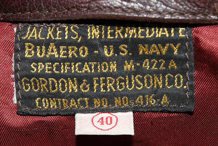 Nice ca 1990s made WWII USN Type M-422A Flight Jacket by EASTMAN