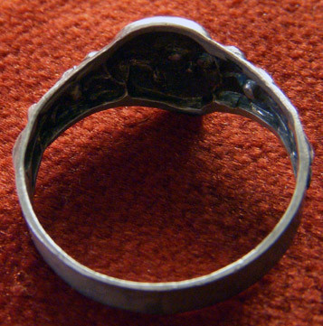 Classic WWII Nazi Wehrmacht or Panzer Skull & Crossbones Ring in