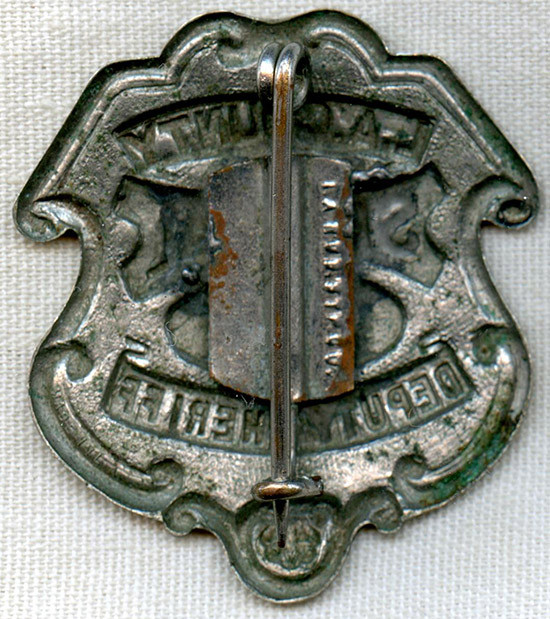 Early 1920's Los Angeles County Special Deputy Sheriff Badge