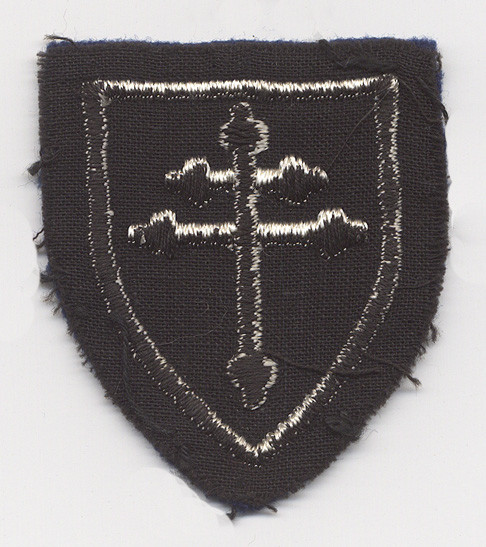 フランス海軍 プレリアル 刺繍パッチ French-Made WWI US Army 79th Infantry Division (Cross of Lorraine