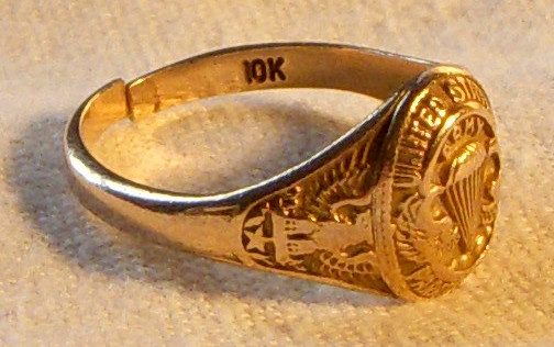 10K Gold WWII United States Army Airborne Paratrooper's Ring