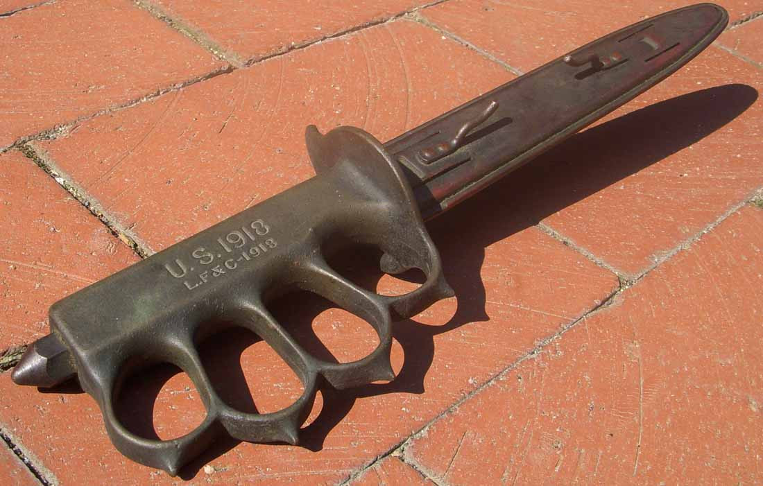 Attic Mint 1918 LF&C (Landers, Frary & Clark) Trench Knife with Sheath