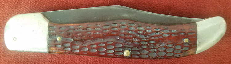 Nice Old 1940's CASE XX Large Folding Knife Model 6265 SAB w/ Red