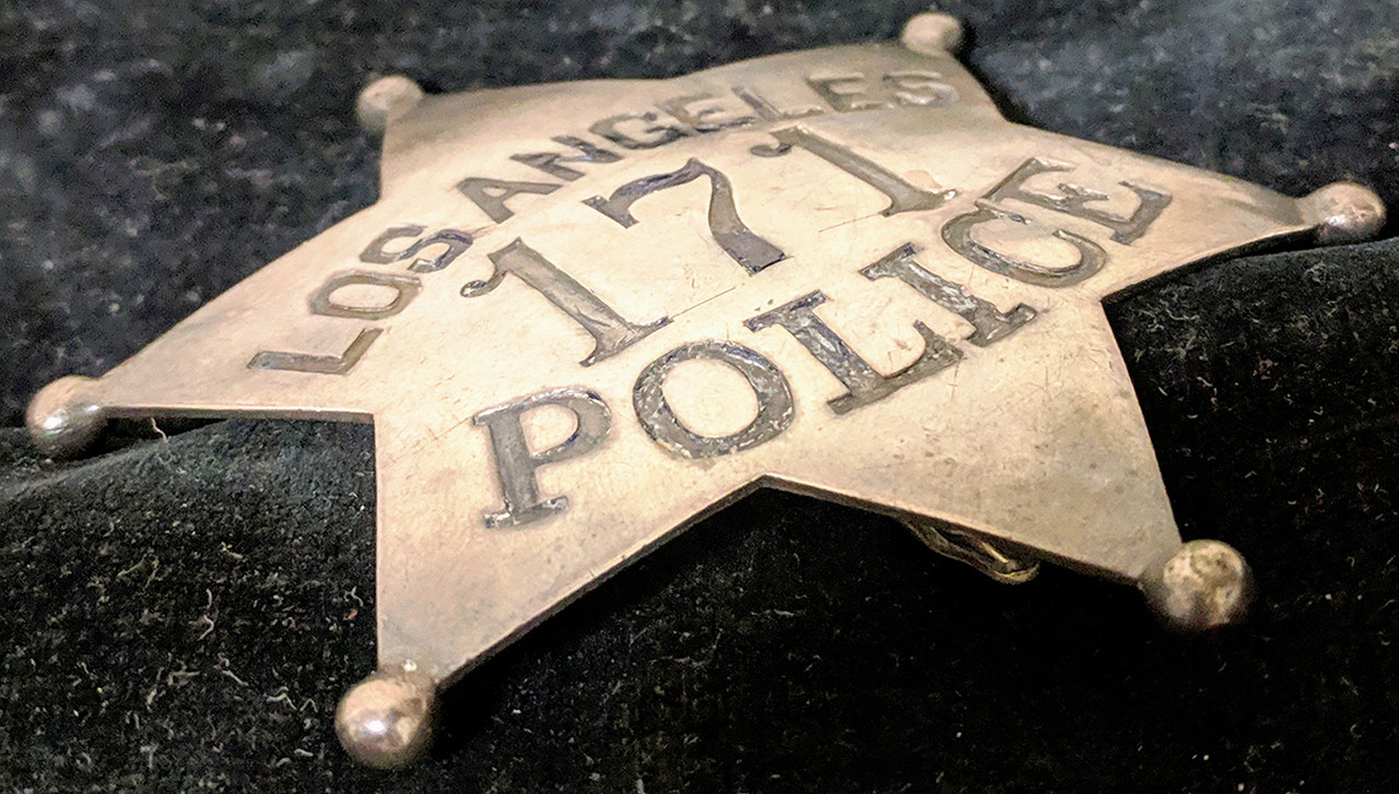 Ext Rare Los Angeles Police Dept. LAPD Series 2 Badge by Luckenbach