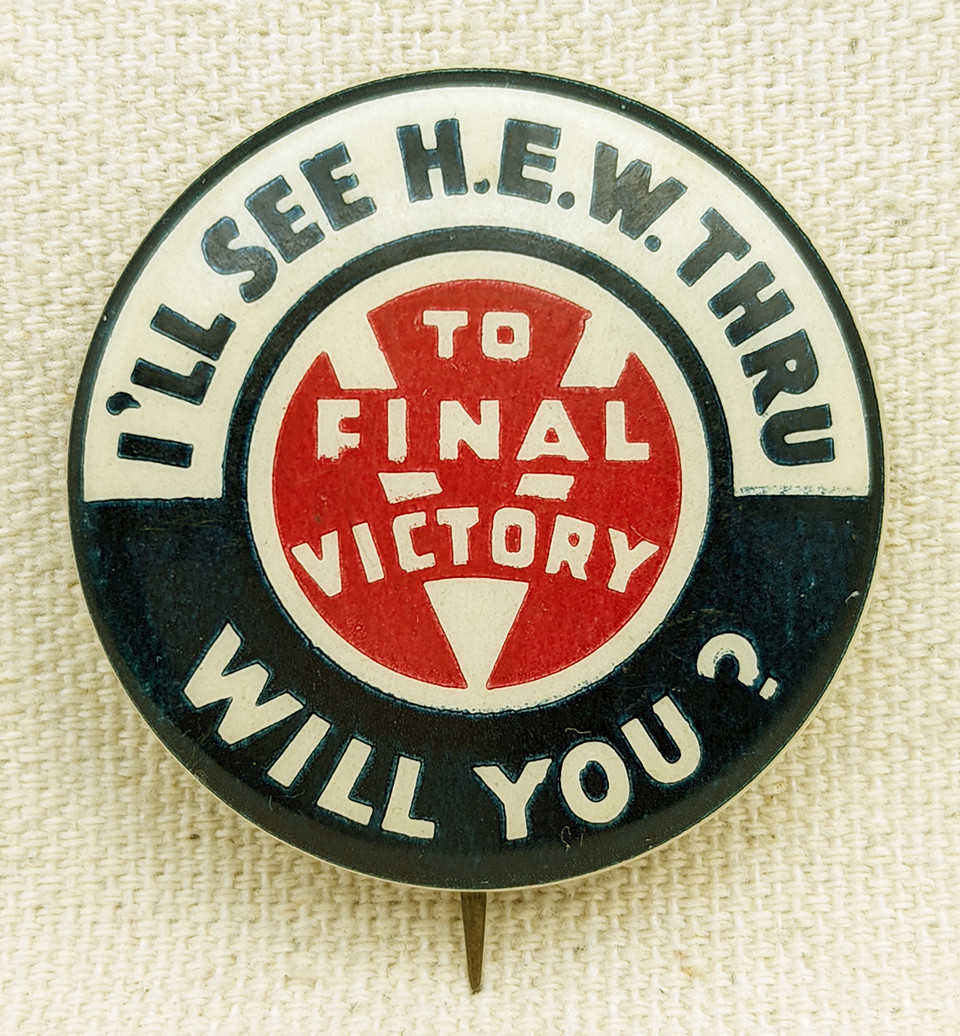 Manhatan Project Pin Ext Rare Manhattan Project WWII War Worker Patriotic V for Victory Pin ...