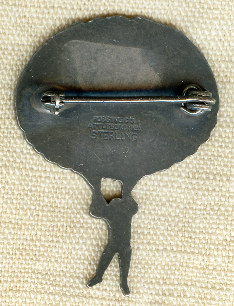 Rare WWII Airborne Parachutist Pin in Sterling by Robbins