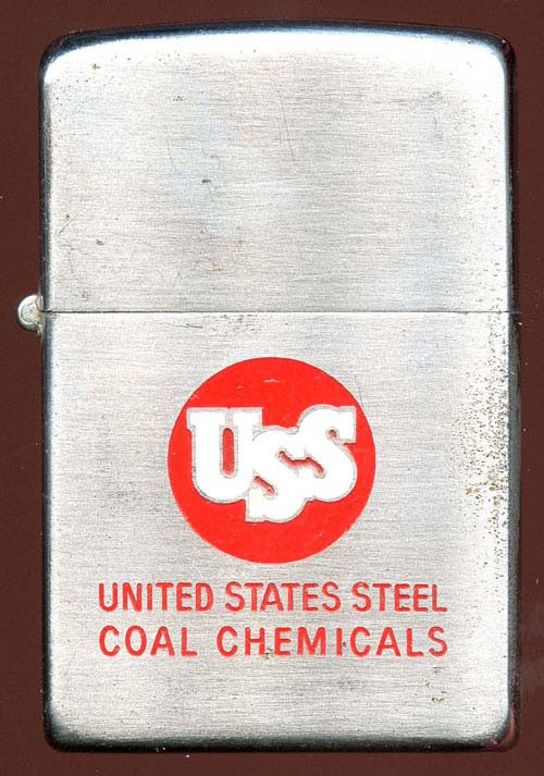 Circa 1950 Zippo Lighter with Factory-Engraved US Steel (USS 